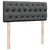 Vidaxl Box spring postelja z vzmetnico temno siva 120x190 cm blago