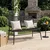 Costway Vrtna klop za 2 osebi 68x118x79 cm