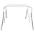 Tenda bimini s 3 luka bijela 183 x 140 x 137 cm