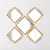 Wallity Set ogledala SETAYNA_045, 24x24cm(4), 34x34cm(1)