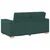 Vidaxl Dvosed temno zelen 160x78x84 cm blago