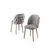 HANAH HOME Set stolica (4 komada) Axle Grey Chrome