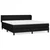 Greatstore Box spring postelja z vzmetnico črna 180x200 cm blago