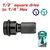 Total One-Stop Tools 1/2 Square - 1/4 Hex adapter/50 mm (TAC60501)