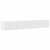 TV zidni ormar Zidne 2 pcs Sjajno bijelo 98 x 31 x 29,5 cm