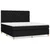 Vidaxl Box spring postelja z vzmetnico črna 160x200 cm blago