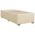 Vidaxl Box spring postelja z vzmetnico krem 90x190 cm blago