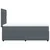 Vidaxl Box spring postelja z vzmetnico temno siva 100x200 cm žamet