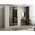 Hanah Home ormar sa reflektujućim staklom Nisa 20618, 180 cm, peščar