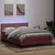 Box Spring krevet s madracem i LED ružičasti 160x220 cm baršun