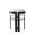 Hanah Home Trpezarijska stolica 58x76x49cm Krem-Crna