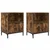 Noćni ormar s ladicama 2 pcs Dimljeni hrast 49 x 36 x 61 cm