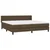 Vidaxl Box spring postelja z vzmetnico temno rjav 200x200 cm blago