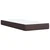 Vidaxl Box spring postelja z vzmetnico temno rjava 90x200 cm blago