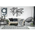 WALLXPERT World Map Compass Black