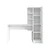 Hanah Home 2128 radni sto s policom 143,2 × 143,2 × 50 cm, bela