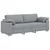 Sofa za 3 osobe Svjetlosiva 220 cm tkanina