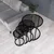 Hanah Home Milas 4 set stolića (umetnuti), crna/dimljena (4 kom)