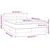 vidaXL Box spring postelja z vzmetnico LED temno siva 140x200 cm blago