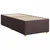 Vidaxl Box spring postelja z vzmetnico temno rjava 80x200 cm blago