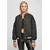 Womens Oversized Recycled School Jacket Black