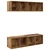 Set TV komoda Zidne 2 pcs Staro drvo 37 x 37 x 142,5 cm