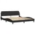 Krevet s madracem Dover crni 180x200 cm baršunasti