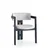 Hanah Home Trpezarijska stolica 58x76x49cm Krem-Crna