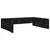 Vrtni tabure crni 120 x 80 cm od masivne borovine