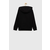Otroški pulover adidas U 3S FL FZ črna barva, s kapuco