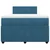 Vidaxl Box spring postelja z vzmetnico modra 120x190 cm žamet