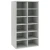 Stalak za cipele boja betona 54x34x100,5 cm konstruirano drvo
