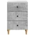Noćni ormar Betonska siva 43x 41 x 66,5 cm Konstruirano drvo