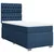 VIDAXL Box spring postelja z vzmetnico modra 100x200 cm blago