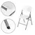 ModernHome Set od 2 sklopive stolice bele bo?e