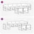 Set vanjskih sofa s jastukom 8 pcs Bijela i svjetlosiva