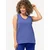 Ulla Popken Top modra/kobalt modra/bela