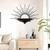 WallXpert metalni zidni ukras DCV-1070-MT, sunce na horizontu sa odrazom na vodi, 80 x 55 cm, crni