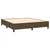 Greatstore Box spring postelja z vzmetnico temno rjava 180x200 cm blago