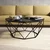 Hanah Home Diamond Klub sto, 90x38x90cm, Antracit