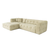 Atelier del Sofa Ugaona garnitura Cady 100x72x300cm Zelena