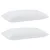 Jastuk s jastukom 2 pcs Bijelo 81 x 42 x 20 cm Poliester