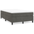 Okvir za krevet s oprugom tamnosivi 120 x 200 cm baršunasti