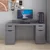 Hanah Home radni sto Alen 150cm 2 Drawer 2 Cabinet, 150 cm, antracit