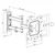 Xstand 23-43 TILT/ARM/LONG Nosač za TV/NAGIB -10°do+3°/ROT 180°/VESA 200X200/30kg/5.6- 37.8cm od zid