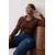 Trendyol Curve Ženska bluza Tbbaw26Af00001, Braon