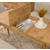 HANAH HOME Vina Atlantic Pine Cream set : sto, stolice i klupa