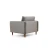 Atelier del Sofa Fotelja Rome 105x85x90cm, Svetlosiva