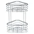 WENKO 25569100-Ugaona polica TRESTINA 25x35 cm nerđajući čelik/srebrna