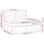 Vidaxl Box spring postelja z vzmetnico LED krem 200x200 cm blago